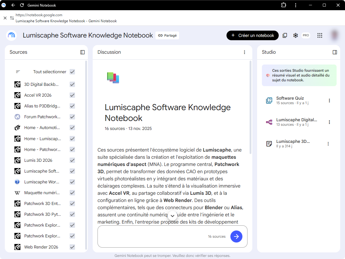 Lumiscaphe Software Knowledge Assistant